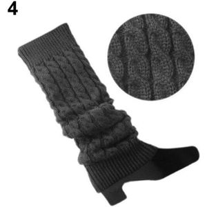 Sales! Vrouwen Gehaakte Cable Knit Gevlochten Winter Beenwarmers Boot Manchetten Toppers Sokken