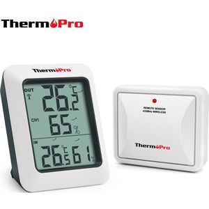 Thermopro TP60S 60M Draadloze Hygrometer Thermometer Indoor &amp; Outdoor Weerstation Digitale Temperatuur-vochtigheidsmeter