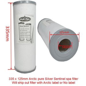 Spa Zwembad Tub Filter Arctic Pure Silver Sentinel Spa Filter 335X125Mm Korting Zwembad Filter Om Ijsland denemarken