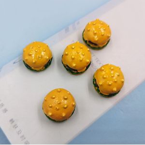 10 Stuks Leuke Mini Resin Hamburger Sandwich Bedels Hangers Patch Voor Diy Oorbellen Sleutelhangers Mode-sieraden Maken P111