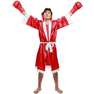 Mannen Boksen Gewaad Mma Boksen Karate Wedstrijd Muay Thai Hooded Lange Mouwen Cloak Robe Uniform Kostuum Unisex Competicing Sportkleding