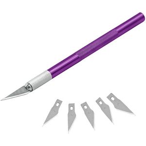 7 Kleuren Metalen Scalpel Mes 11 # Blades Antislip Cutter Graveren Craft Messen Voor Laptop Diy Reparatie Hand gereedschap Knifee Messen