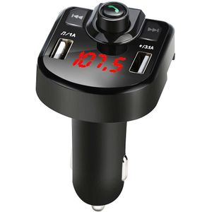 Fm-zender Auto Bluetooth 4.2 Handsfree Call Kit Geschikt Voor Auto MP3 Spelers Met 3.1A Usb Auto Snel opladen Accessoires