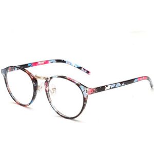 Zo & Ei Retro Ronde Vrouwen Brilmontuur Anti-Blu-Ray Clear Lens Eyewear Oogbescherming Mannen Optische brillen Frame