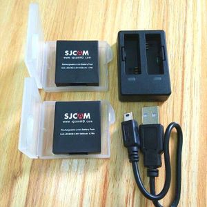 SJCAM Accessoires Originele SJ6 Batterijen Oplaadbare Batterij Dual Charger Batterij Case Voor SJCAM SJ6 Legend Action Sport Camera