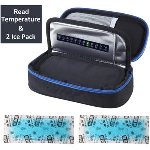 Medische Reizen Koeltas Oxford Stof Insuline Cooling Case met 2 Ice Packs voor Diabetici Medicatie Cool