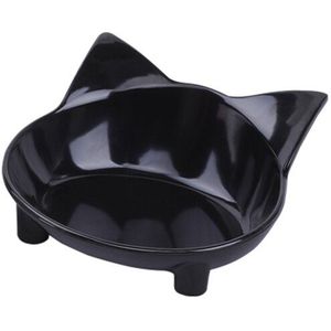 2 Kleuren Cat-Vormige Huisdier Servies Voerbak Voor Hond Kat Feeder Gebruiksvoorwerpen Kleine Mudium Hondenvoer water Kom Huisdier Accessoires