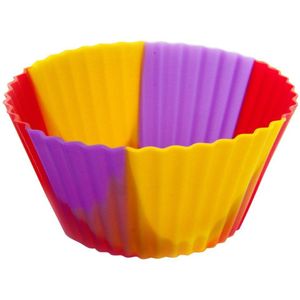 Premium Grade Siliconen Bakken Cups Cupcake Liners Mallen Muffin Liners Mallen Sets Zeep Cookies Cupcake Bakvormen Pan Tray Mould