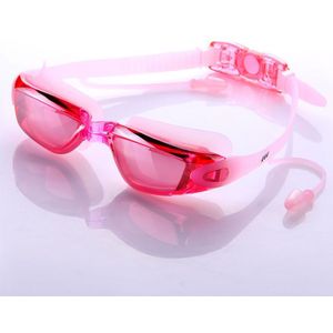 Mannen Vrouwen Professionele Siliconen Zwembril Anti-fog UV Zwemmen Bril Met Oordopje Water Sportbrillen