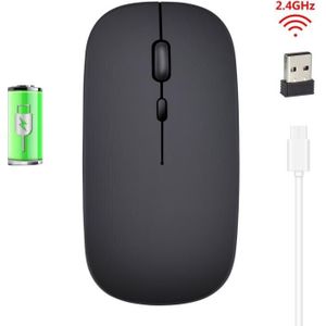 2.4G Draadloze Muis Oplaadbare Opladen Muis Ultra-Dunne Stille Mute Kantoor Notebook Muizen Opto-elektronische Voor Kantoor laptop