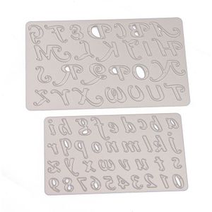 Alfabet Letters Cijfer Decoratie Metalen Stalen Frames Stansmessen Diy Schroot Boeken Fotoalbum Embossing Papier Kaarten