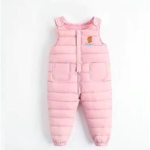 Kinderen Winter Warm Overalls Jongens Winter Dikke Broek Down Katoen Kids Overalls Voor Meisjes 0-5 Jaar Kinderen Jumpsuit broek
