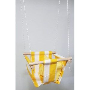 Mavienerji Houten Schommel-Hangmat Cradle Mavienerji Houten Schommel-Hangmat Cradle Gele Kleur Outdoor Indoor Tuin