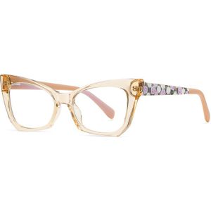 Cat Eye Optische Brilmonturen 2022 Vrouwen Heldere Len Anti-Blauw Licht Eyewear Brilmontuur UV400