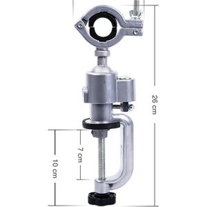 360 Graden Universele Tafel Bankschroef Clip-On Ronde Kop Klem Bankschroef Voor Elektrische Boor Bench Schroef Klem Grinder gereedschaphouder