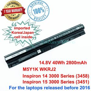 Originele 14.8V 40Wh Laptop Batterij K185W M5Y1K Voor Dell Inspiron 15 3000 3451 5451 5555 5558 5758 Vostro 3458 3558 GXVJ3 HD4J0