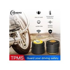 Universele Draadloze Tpms Mobiele Telefoon App Detectie Bluetooth Met 2 Sensoren Stabiele Motorfiets Tpms Bluetooth Tpms Waterdicht