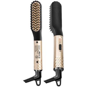 Mannen Baard Haar Styler Curling Stijltangen Borstel Ijzer Elektrische Kam Stijltang Snel Verwarming Curler Haar Caring Gereedschap