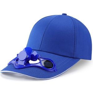 Zomer Zonnepaneel Aangedreven Ventilator Baseball Cap Outdoor Pet Zonneklep Hoed N58F