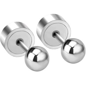 Asonsteel Rvs Goud/Zilver Kleur Bal Pers Stud Oorbellen Roestvrij Voor Baby/Kid 3 Mm/4mm/5 Mm Ronde Oorbel