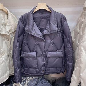 Vrouwen Herfst Winter Jas 2022 Nieuwkomers Vrouwen Mode Korte 90% Witte Eendendons Warm Casual Puffer Jas