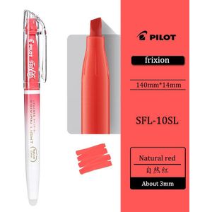 6 Kleur Set Pilot Natuurlijke SFL-10SL Frixion Uitwisbare Markeerstift Pastel Kleur Fluorescerende Marker Pen