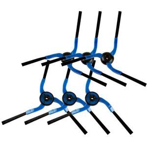 3Pairs Blauw Stofzuiger Side Borstels Voor Samsung Navibot Robot VC-RM84V SR8845 Stofzuiger