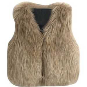 Meisjes Faux Fur Vest Jassen Peuter Kids Baby Girl Winter Warm Vest Dikke Jas Uitloper Kinderen Kleding Bovenkleding