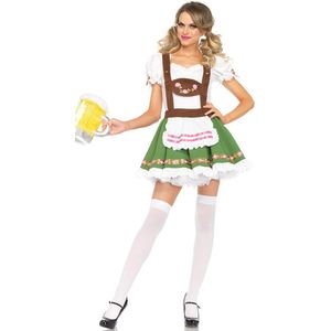 Womens Green Duitse Oktoberfest Beer Girl Kostuum Beierse Bar Ober Meid Kostuum