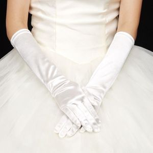 Bruiloft Handschoenen Bruids Handschoenen Satijnen Lange Vinger Handschoenen