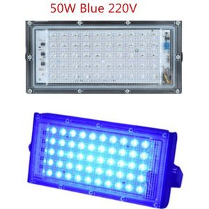 LED Jodium tungste lamp hight power 50W RGB Rood Blauw Warm AC: 220V Flood Light Spotlight Refletor Outdoor Verlichting Reclame