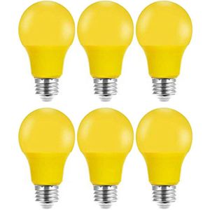6Pcs LED Kleur Lampen 40W Equivalent Gloeilampen met E27 Medium Base