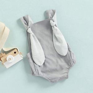 Zomer Baby Baby Romper Casual Schattige Konijn Oren Mouwloze Bodysuit Kinderen Baby Meisjes Jumpsuits Outfits Kids Kleding