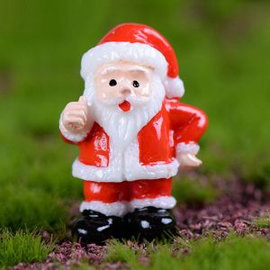 10Pcs Miniatuur Kerst Kerstman Ornamenten Voor Diy Poppenhuis Decoratie, Fairy Tuin Accessoires Voor Meisjes Jongens Kids