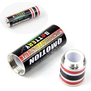 Feamos Verborgen Geheim Container Case Stash Diversion Safe AA Batterij Pillendoosje met een food grade geur proof tas