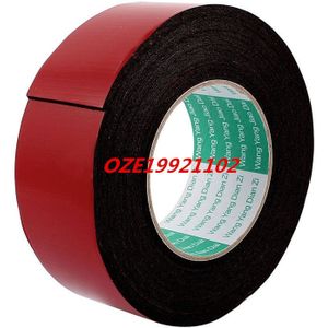 1 STKS 5 M 16.4ft Lange 45 MM Breedte Rood Zwart Sterke Dual Kleefband Spons Tape