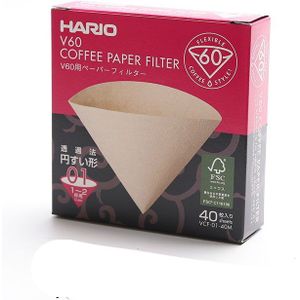 Hario V60 Filter Koffie Papier 1-4 Cup Voor Gespecialiseerde Cafe V60 Druppelaar Barista Voor Koffiezetapparaat Hario Echt herbruikbare Filters