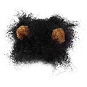 Mode Kat Mooie Pet Kostuum Lions Mane Pruik Voor Kat Halloween Kerst Party Dress Up Met Oor Pet Kleding Kat fancy Dress