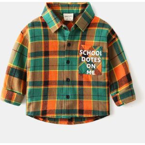 Baby Jongens Shirts Kids Tops Lange Mouwen Revers Plaid Shirt Jongens Casual Met Pocket Baby Boy Casual Shirt Mode tiener Tops