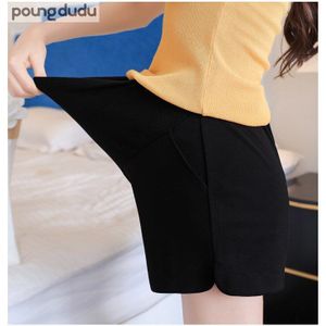 Poungdudu Moederschap shorts hipster moeder dragen chiffon moederschap losse grote size buik ondersteuning broek dunne zomer