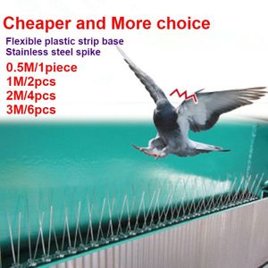 0.5 M/1 M/2 M/3 M/5 M Rvs Duif Zwaluw Sparrow Bird spikes Defender Anti Vogel Gegaan met Flexibele Plastic Base Strips