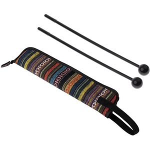 1 Paar Percussie Mallet Stok Muziekinstrument Onderdelen Met Drumstick Zak Vroeg Musical Educatief Speelgoed Voor Kinderen