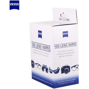 Zeiss Multifunctionele Lens cleaner Veeg Glazen Optische Camera schoonmaakdoekje 100 stks