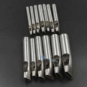 1 Set 3 4 5x12mm Ovale Vorm Perforator Cutter Holle Metalen Lederen Tool Riem Horloge Band pakking