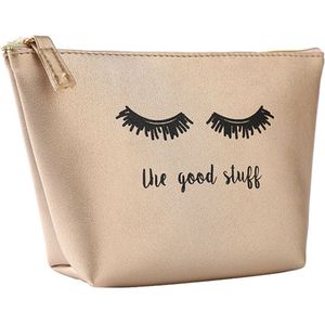 Mode 4 Kleuren Wimper Vorm Pu Cosmetische Tas Reistas Wassen Toilettas Beaut Kit Make Up Case Organizer Opslag pouch