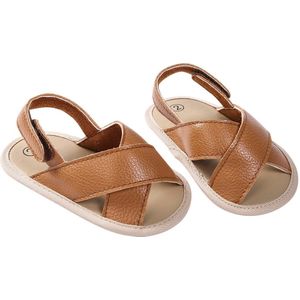 Baby Peuter Baby Jongens Roma Sandalen Cross Hollow Out Soft Sole Zomer Strand Schoenen Babyschoenen 3 Kleuren