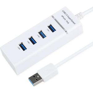 4 Poorten Usb 3.0 Hub Hub Multi Usb Splitter Expander Meerdere Usb 3 Hab Op/Uit Schakelaars Ac Adapter kabel Splitter Voor Pc Laptop