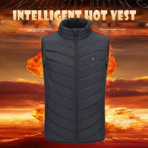 5-12V Jas Elektrische Verwarmde Vest Usb Body Warmer Mouwloze Jas Verwarmde Winter Black Warm Verwarmde Pad verwarming Jas Thermische