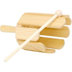 8-Tone Houten Sound Maker Muziekinstrument Met Stok Voor Peuter Kinderen Vroeg Musial Onderwijs Muziek Speelgoed