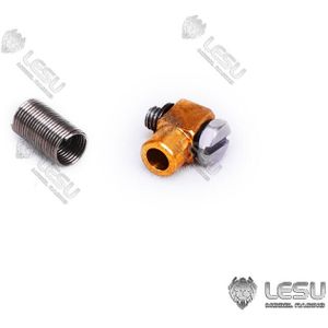 Lesu Metalen Gelast Nozzle Voor 3*2 Pijp 1/14 Rc Hydraulische Dumper Truck Graafmachine Heftruck Diy Tamiya